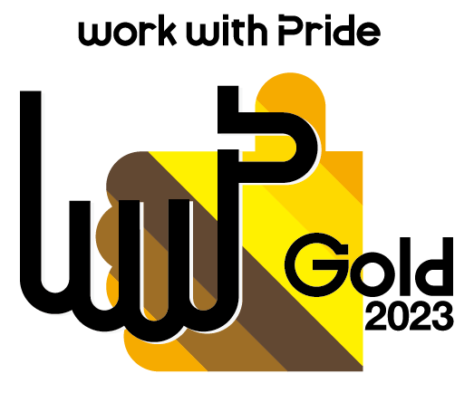 ＜PRIDE指標2023の「ゴールド」表彰ロゴマーク＞
